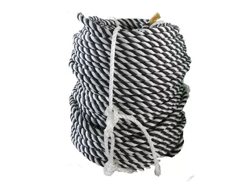 China High Strength Dia 12mm x 220 mtrs Length 4 Strand Black and White Color Polypropylene / PP Rope With Good Price supplier